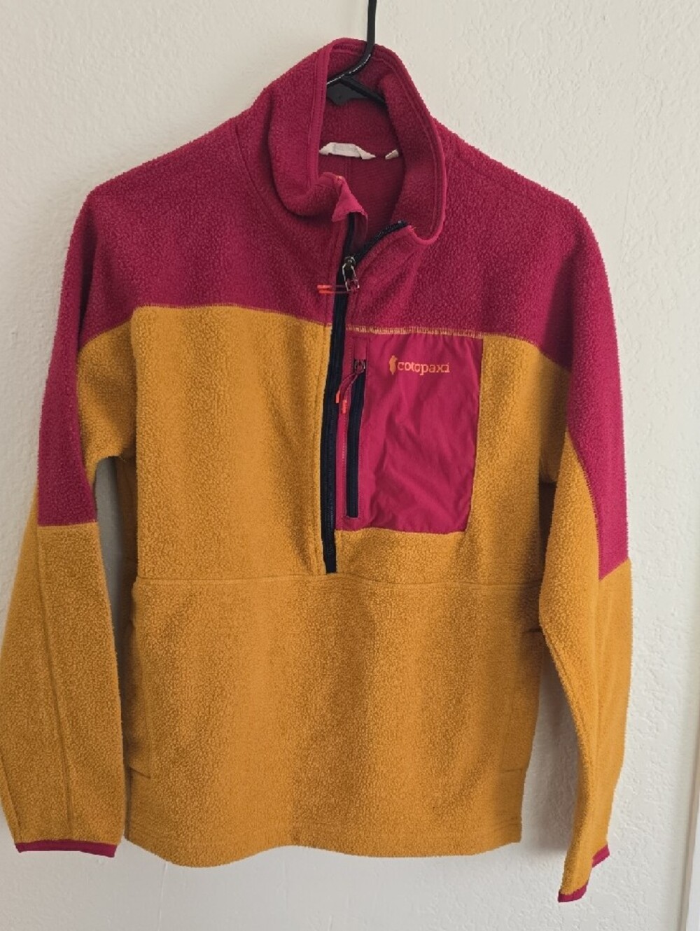 Cotopaxi Bright Pink And Yellow Fleece Jacket - Picture 4 of 5